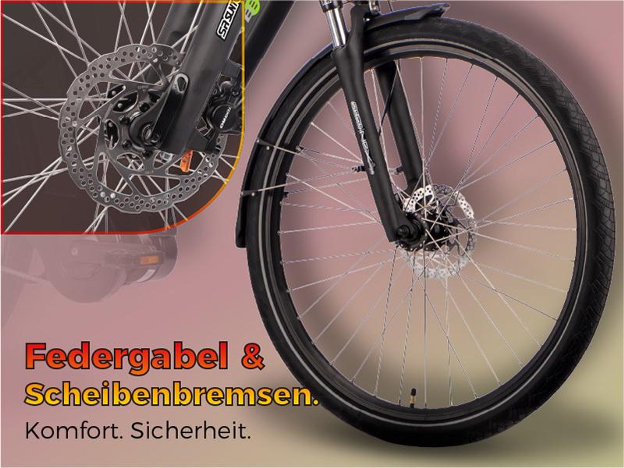 SAXONETTE Premium Plus 3.0 Wave 28" Pedelec, Mittelmotor, Nexus 8-Gang, 36V/14,5Ah Intube-Akku, Rahmenhöhe 50 cm, schwarz matt