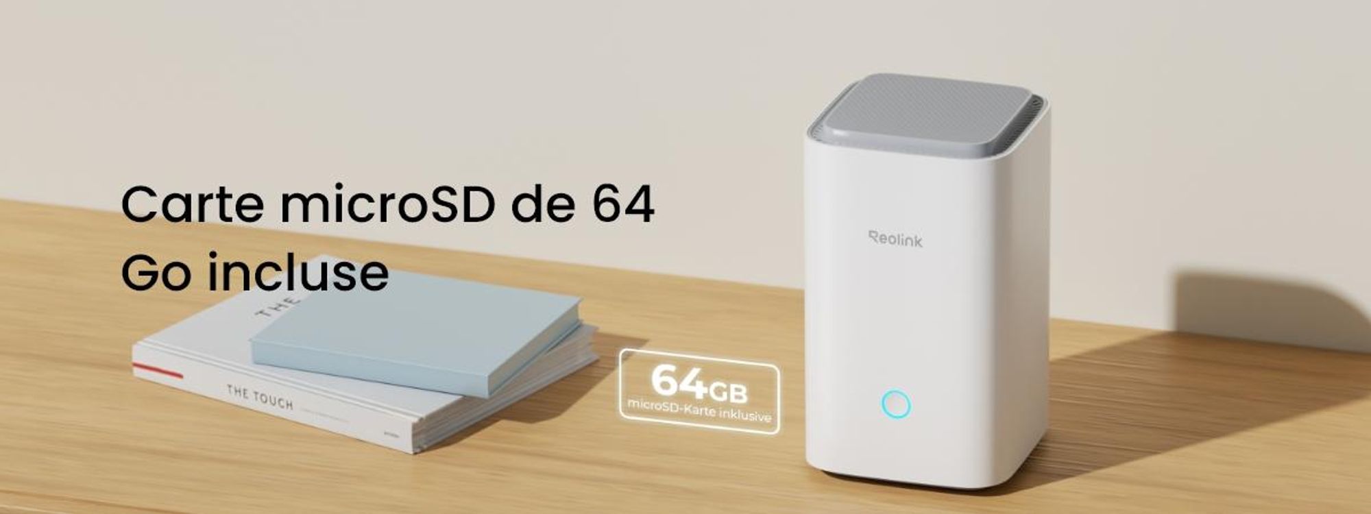 Reolink Home Hub pour caméra de surveillance, 2,4/5GHz Wi-Fi 6, Mémoire locale extensible avec cryptage, Aucun frais mensuel