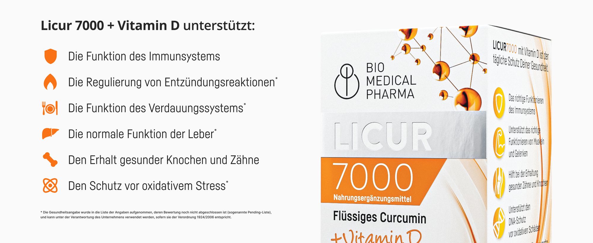 Licur 7000 + Vitamin D Produktübersicht