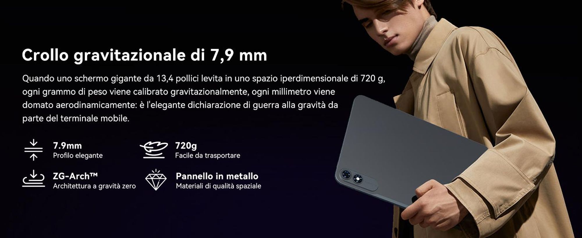 Tablet TABWEE T60Pro da 13,4" con Android 16, 24 GB (8+16) + 256 GB/2 TB TF, batteria da 10.000 mAh, display Incell 2K/120 Hz/5G WiFi, con custodia/mouse/tastiera/auricolari con cavo