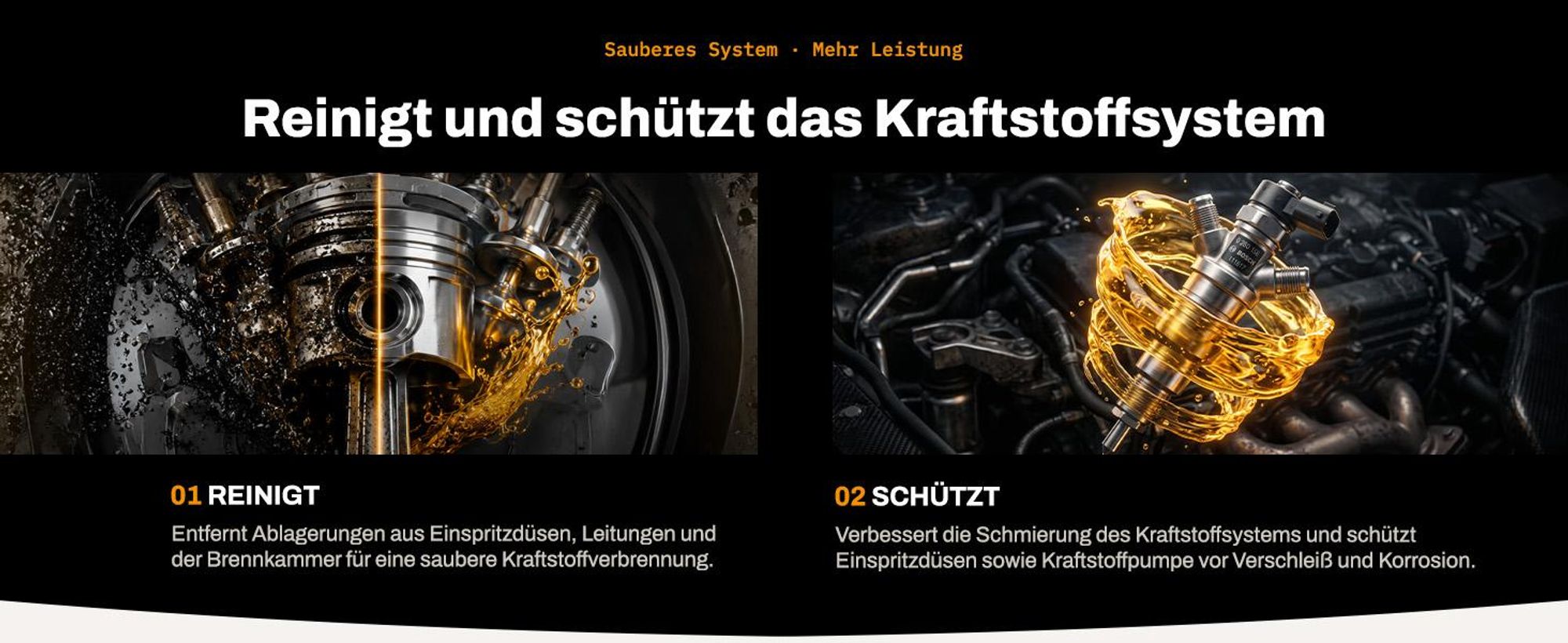 Metal Guard Kraftstoffadditiv Set 1000 ml Diesel Benzin LPG Injektorreiniger DPF FAP für 10.000 km Einspritzdüsen Schutz