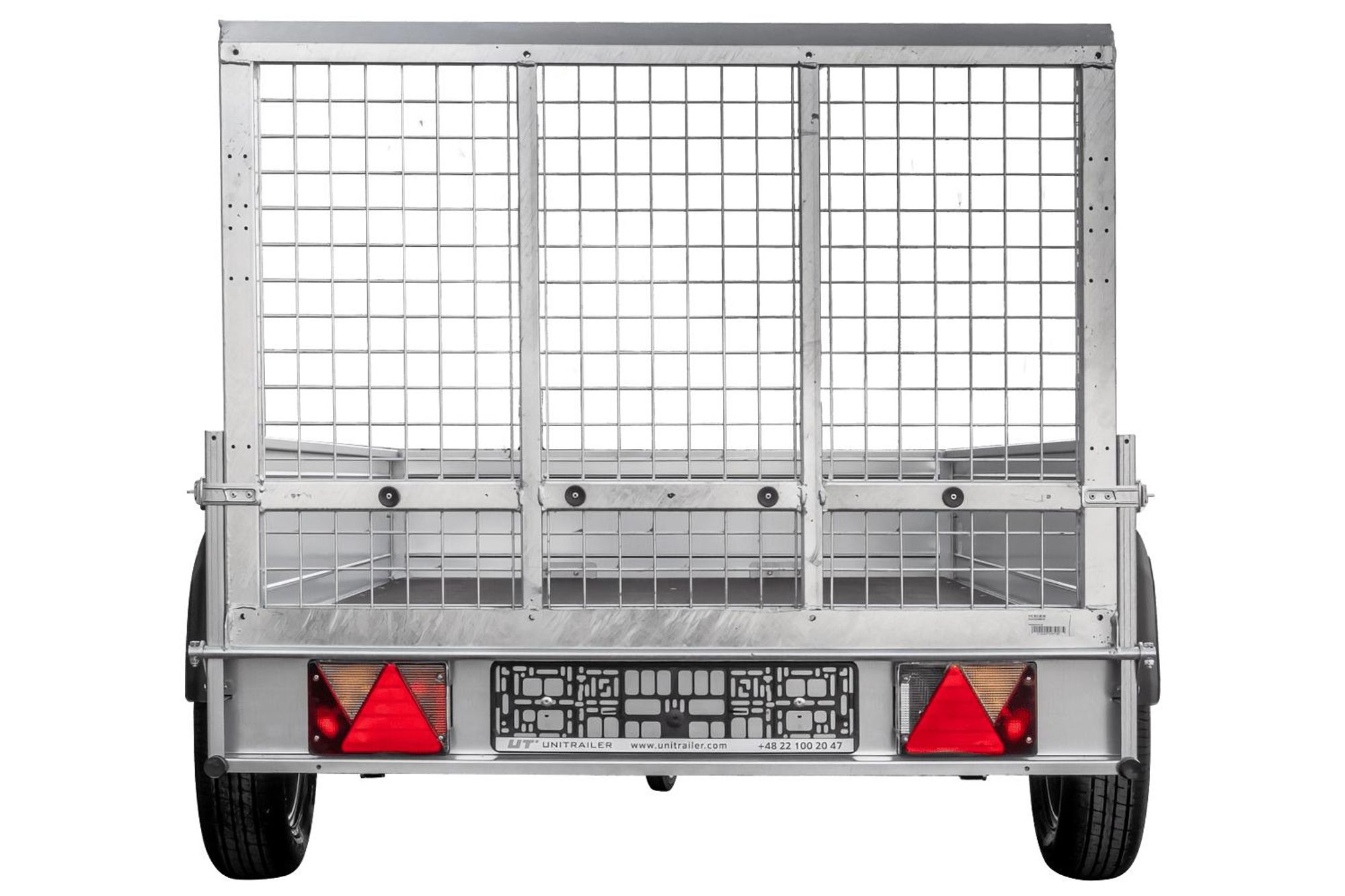 UNITRAILER Gitterrampe für Anhänger 88,6 x 125,5 cm Auffahrrampe 400 kg