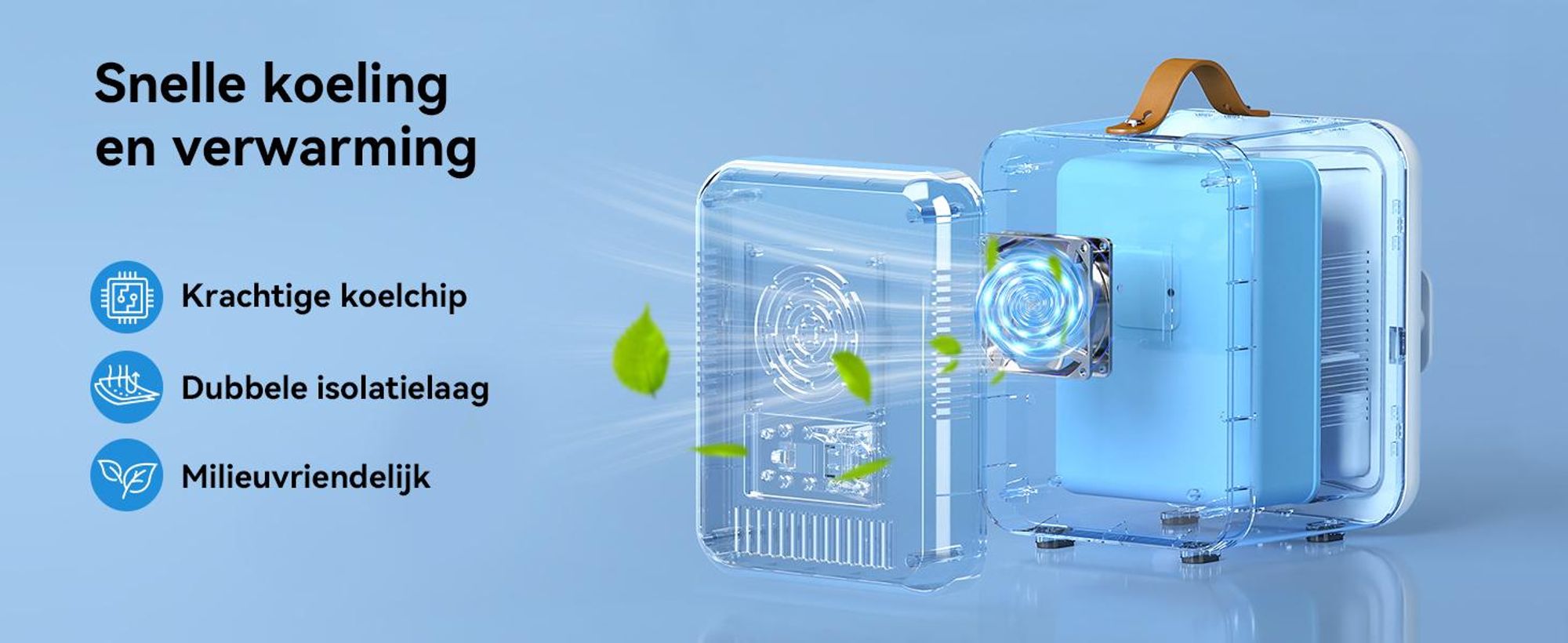 Puluomis Mini-koelkast, 4 liter, met koel- en verwarmingsfunctie, van 5°C tot 60°C, 220-240V/12V, ≤38dB, stille koelbox/warmbox, draagbaar voor cosmetica, dranken, auto