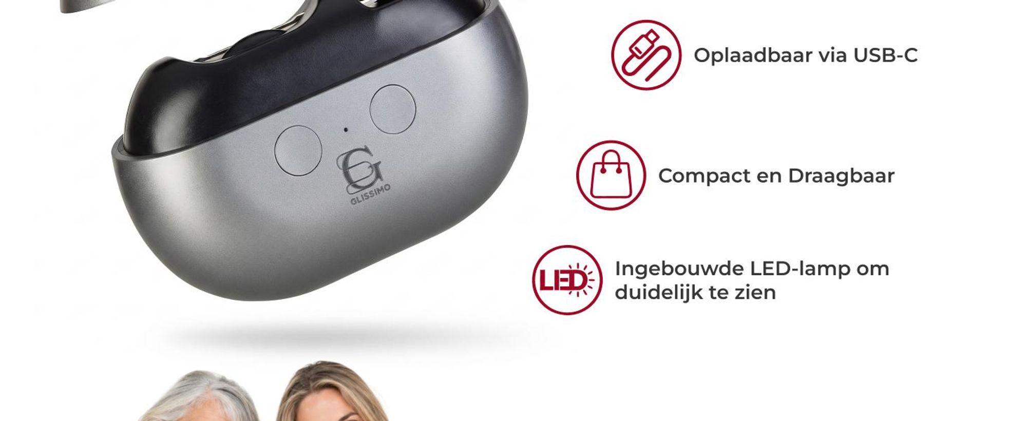 Glissimo - Professionele Elektrische Nagelknipper – Nagelfrees - Opzetstukken voor polijsten & Nagelriemverzorging