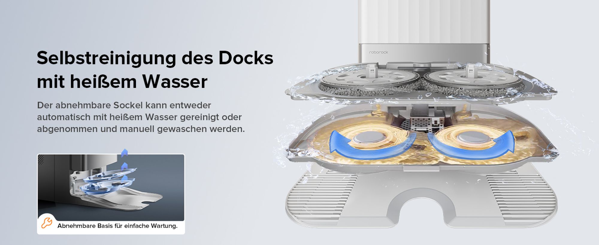 Roborock Qrevo Edge S5A Staubsauger Roboter 18.500 Pa(Upgrade von S8 Pro Ultra), 75℃ Heißwasser-Moppwäsche, Dual Anti-Tangle, FlexiArm Design™ Schwarz
