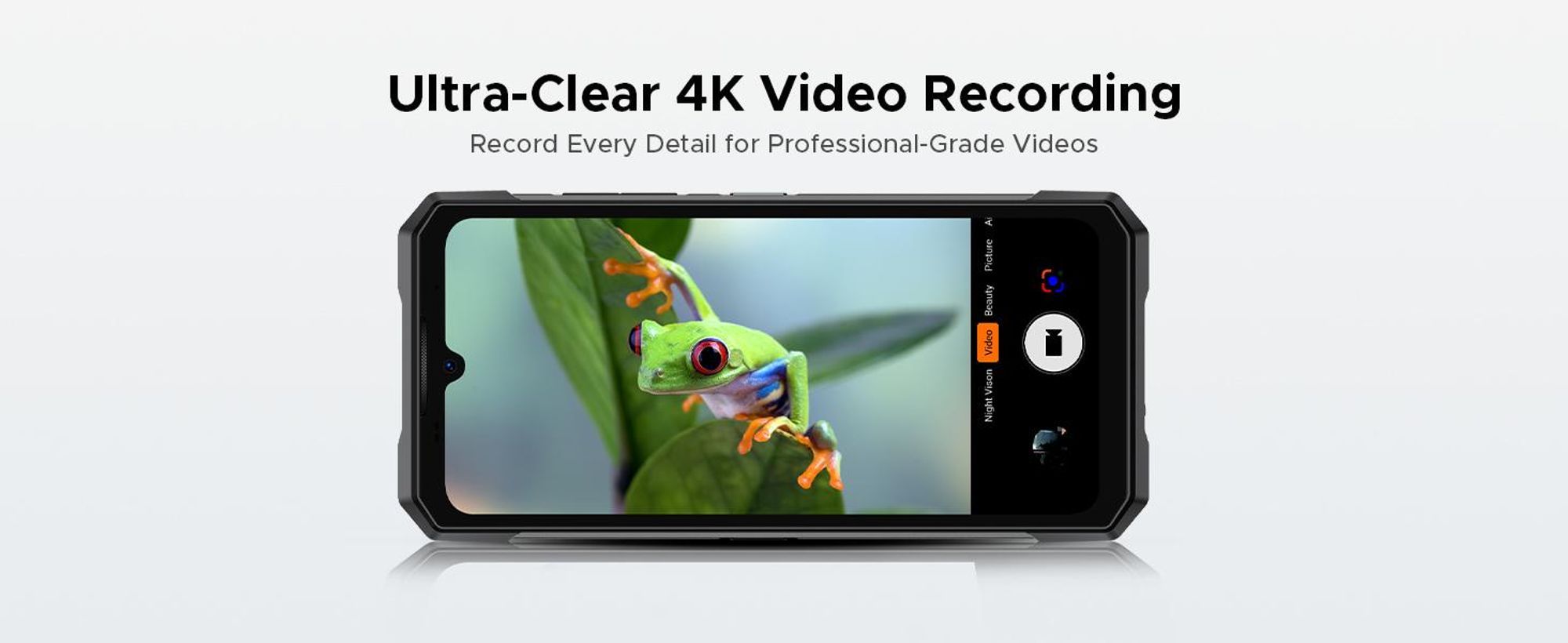 DOOGEE S200 Ultra– smartphone, 5G, stupeň krytí IP68/IP69K, 6,72" displej s obnovovací frekvencí 120 Hz, 1,32" AMOLED displej, baterie 11000 mAh,