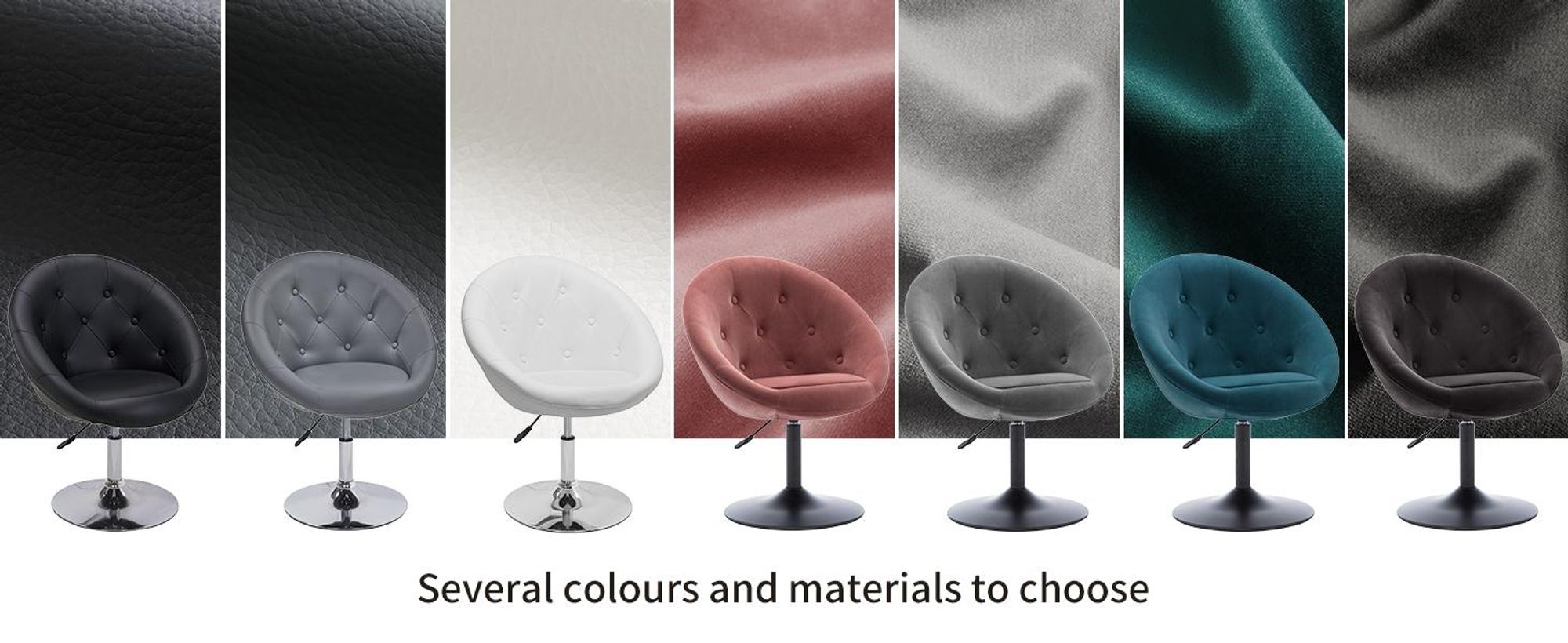 Duhome klubové kreslo lounge chair výškovo nastaviteľné koktailové kreslo toaletné kreslo v imitácii kože, biele