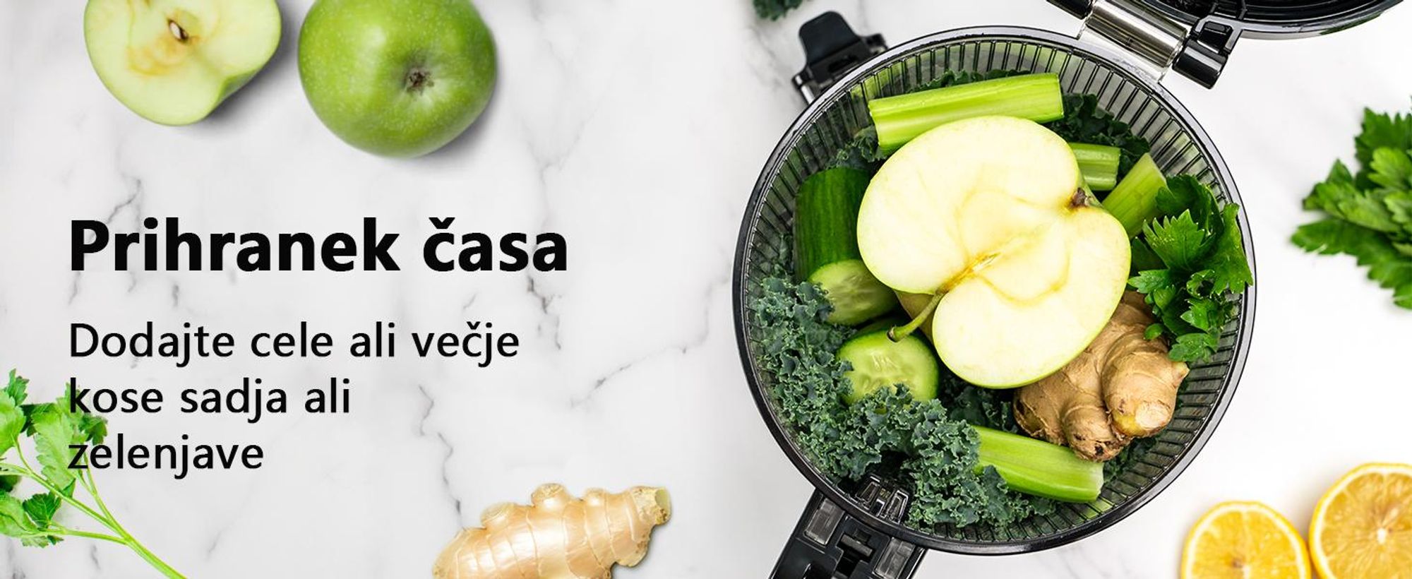 Pomalý odšťavňovač LINKChef SJ-052-EU-BL, objem 1,8 l, vhodný pro zeleninu a ovoce, trojitý filtrační systém, snadno se čistí - černý
