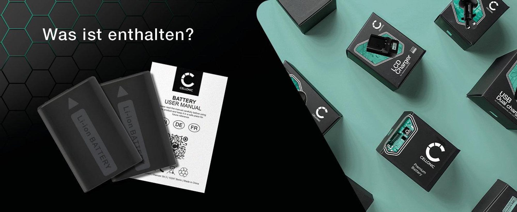 CELLONIC 2x Akku für Kamera Kompatibel mit Sony ILCE-6000 (α6000), A6400 ILCE-6400, Alpha 6400 ILCE-6400, NP-FW50 - (1030mAh , 7.4V)