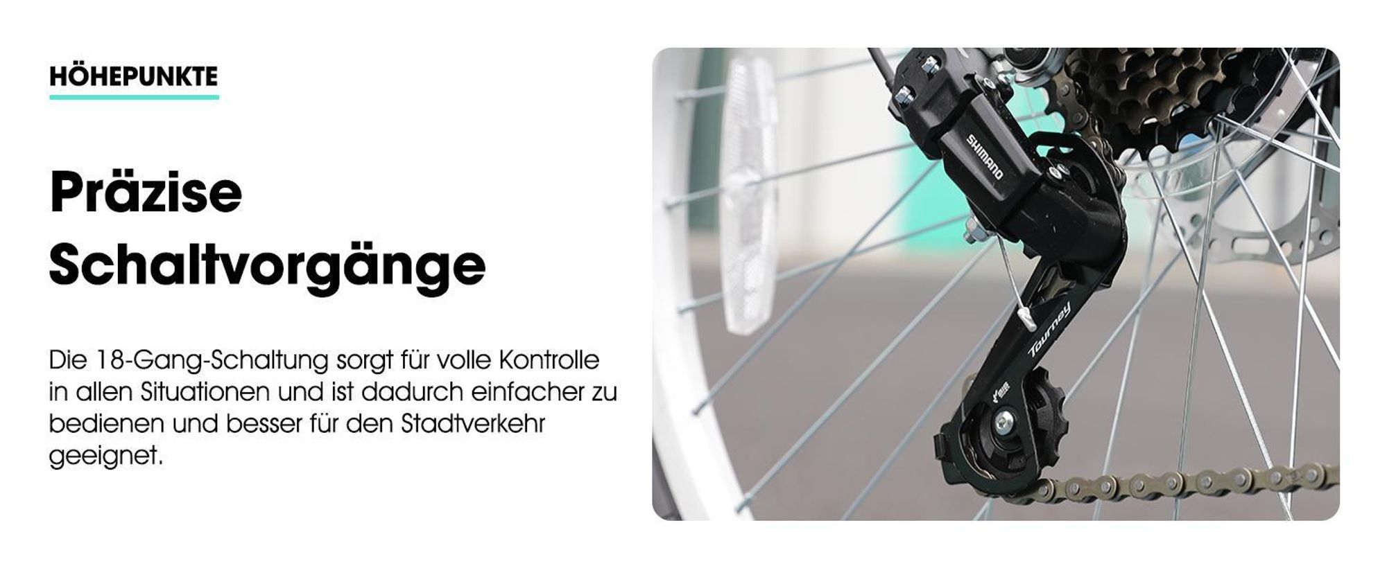 Hiland 27.5-Zoll-Herren-Mountainbike, 18-Gang, Federgabel, leichter Aluminiumrahmen, doppelte mechanische Scheibenbremsen, MTB Fahrrad für Erwachsene