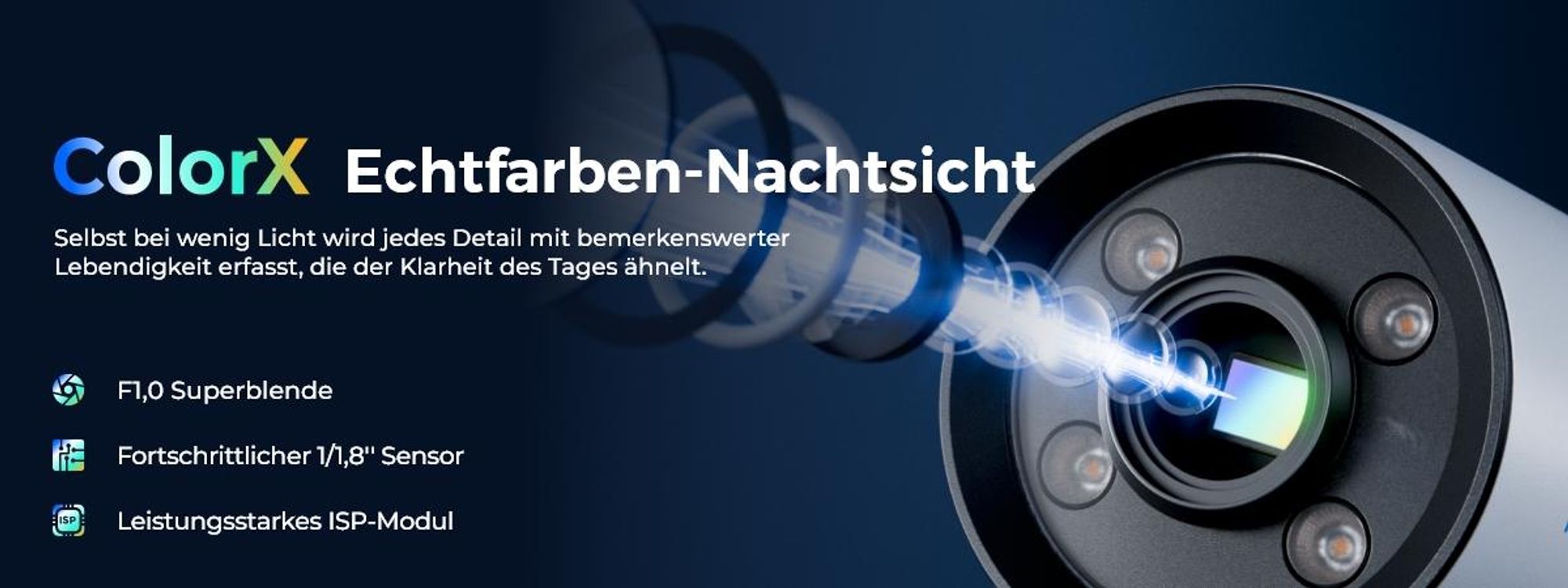 Reolink CX810, 4K 8MP ColorX PoE Überwachungskamera, Smarte Erkennung, F1.0 Superblende, Farbnachtsicht, 2-Wege-Audio, Einstellbares Warmlicht, IP67