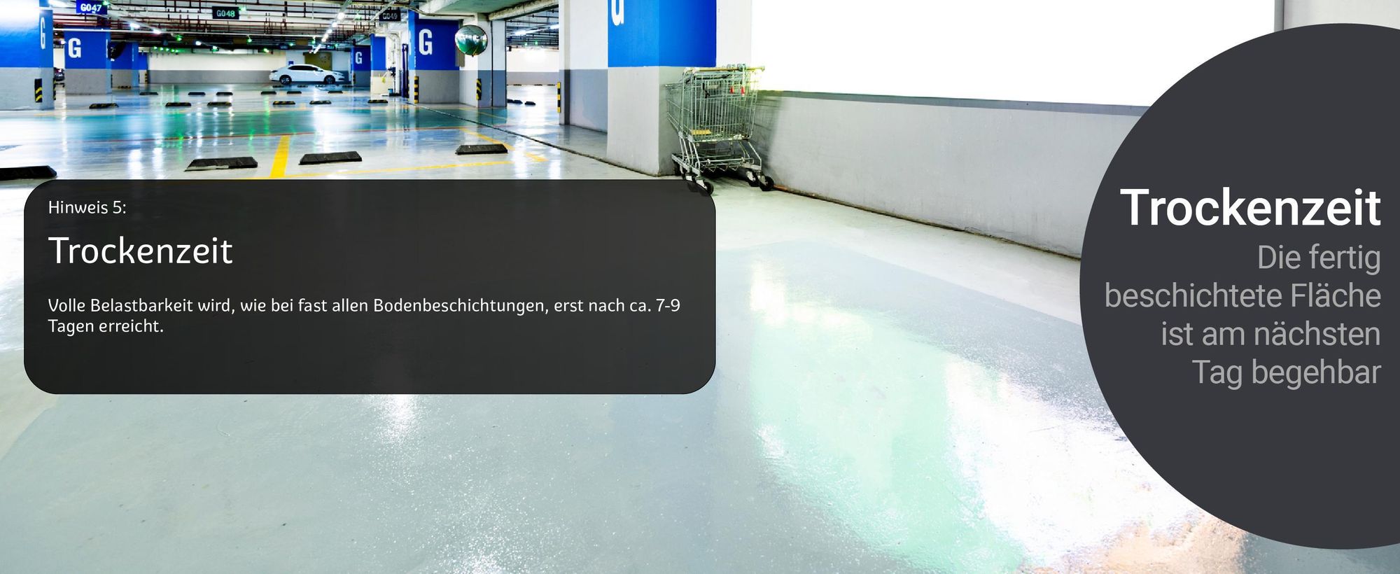 W734 Bodenversiegelung Trockenzeit