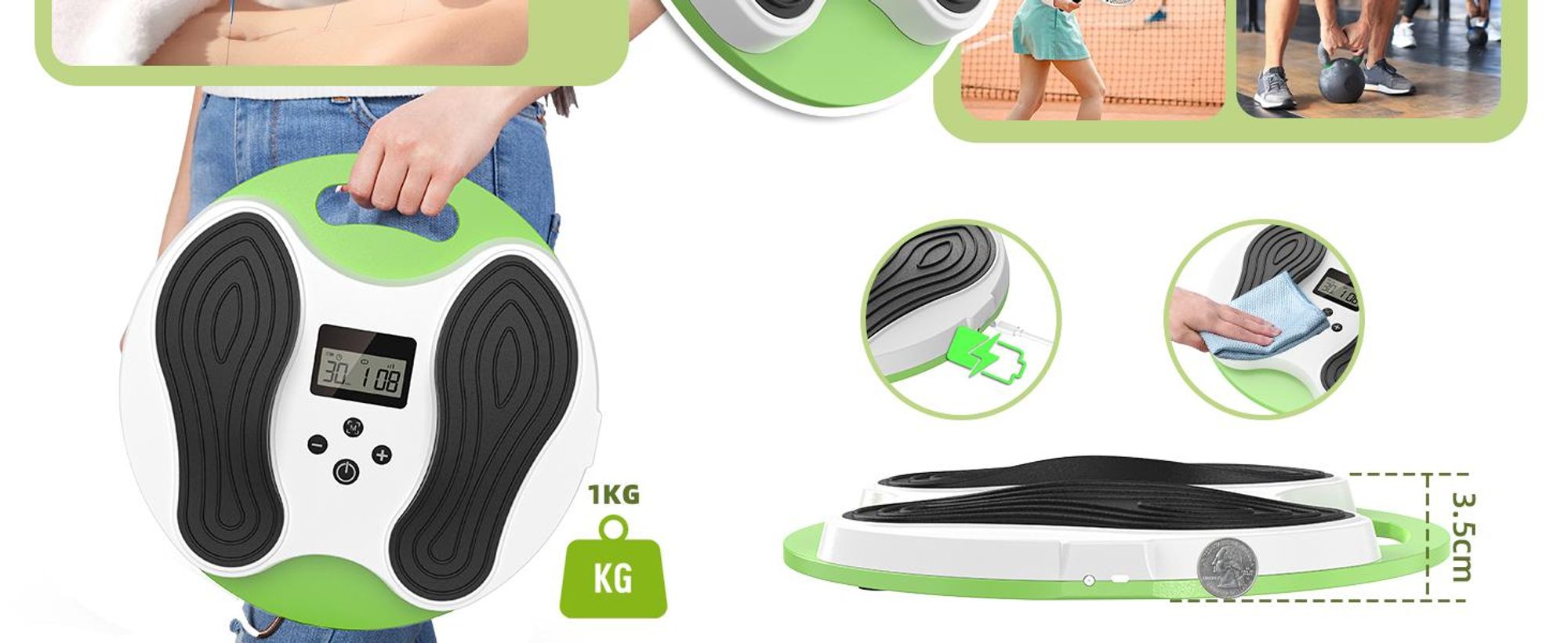 EMS Fußmassagegerät für Durchblutung & Schwellungen – Elektrischer Foot Circulation Stimulator