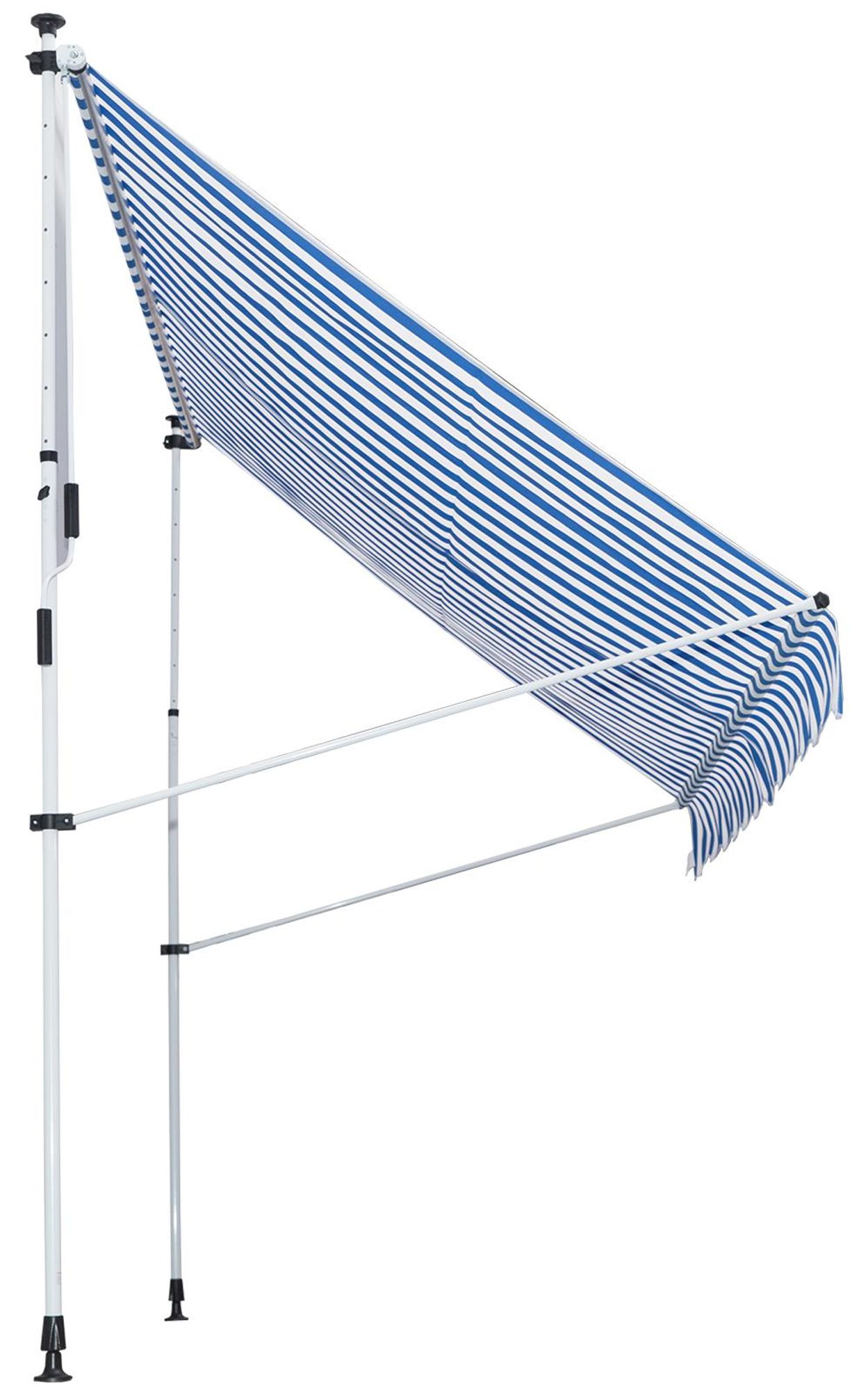 handkurbel wandmontage blau