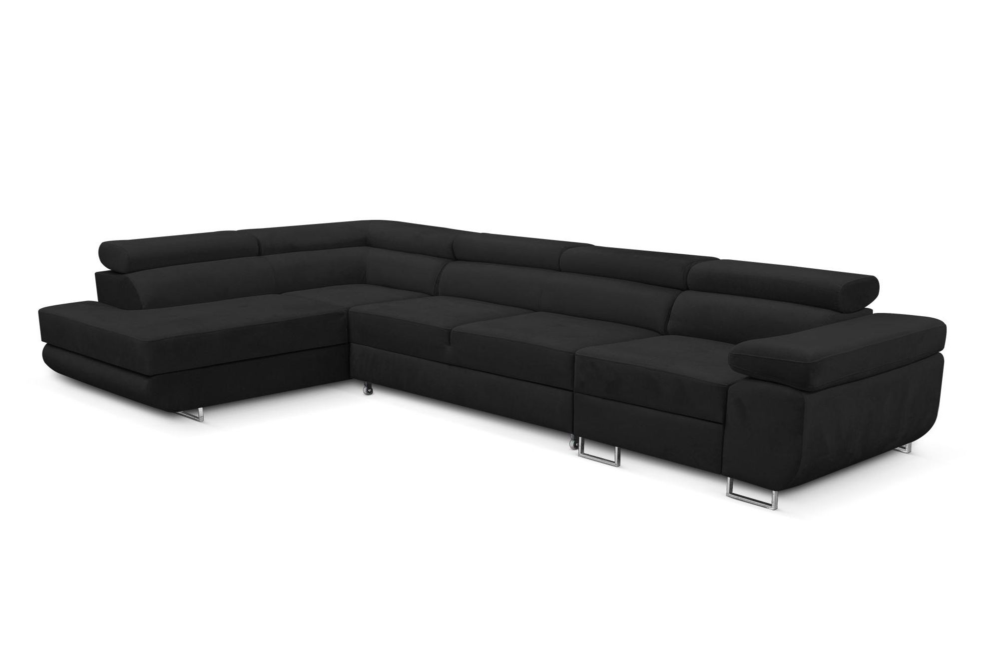 Eleganter, verlängerter Ecksofa in L-Form – ein echter Blickfang für jedes Wohnzimmer.