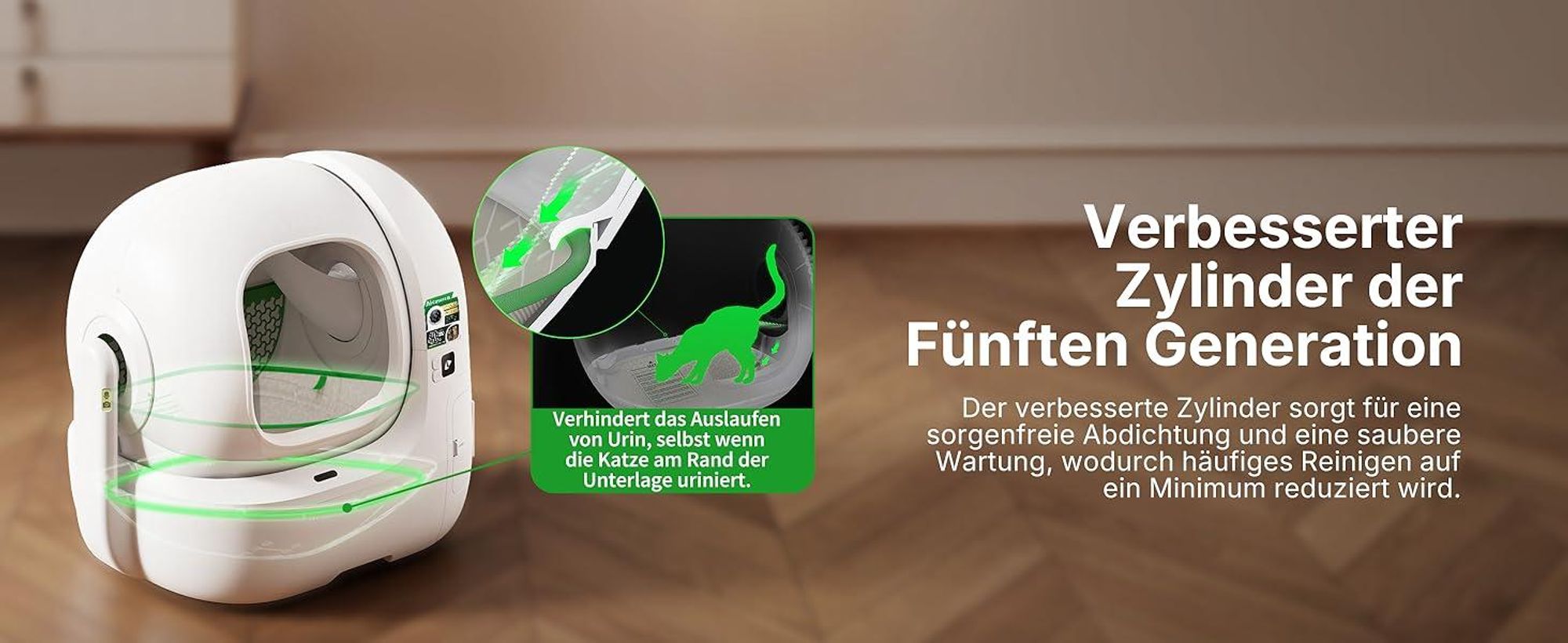 PETKIT PUROBOT Max Pro 2 Selbstreinigende Katzentoilette, Katzenklo Selbstreinigend mit Kamera, Präzise Mehrkatzen-Erkennung, für Mehrere Katzen