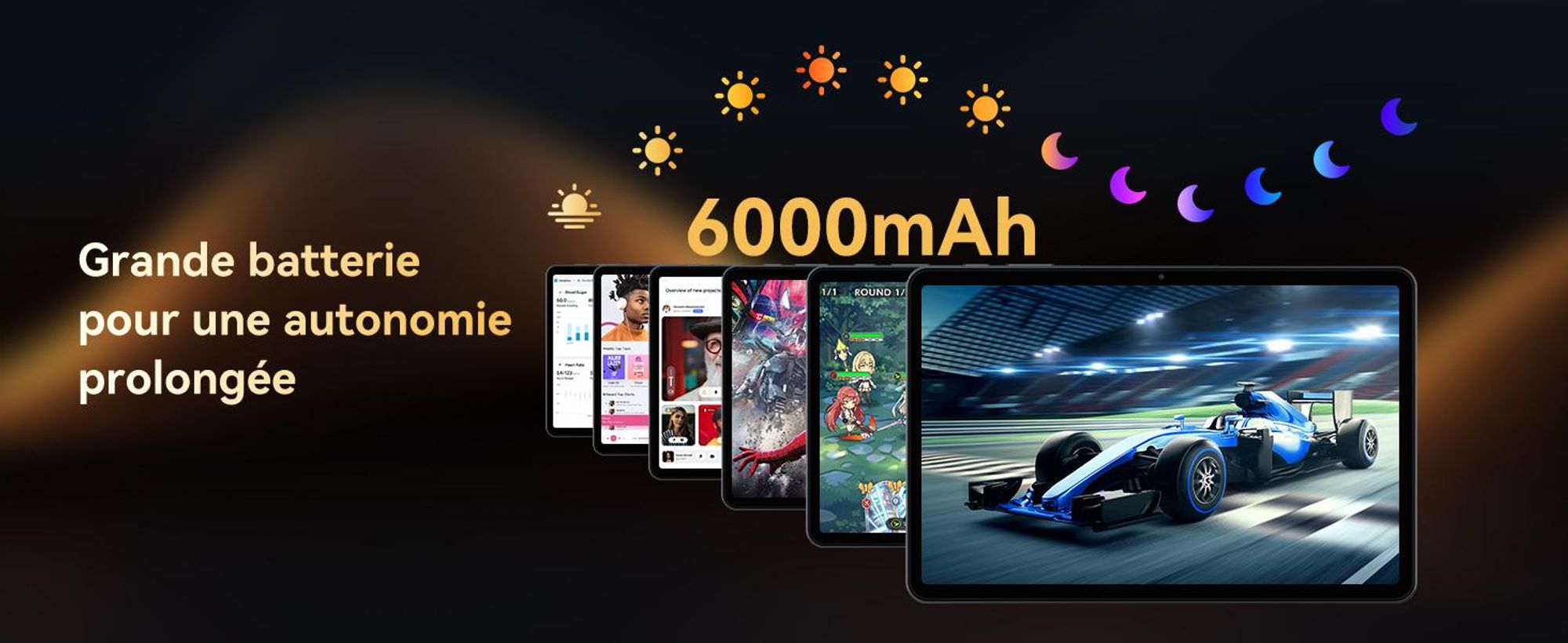 TABWEE T80 10" Android 16 – 18+128 Go, 6000 mAh. Kit complet : clavier, souris, stylet, housse, support, film. 5G WiFi, BT 5.0, Face ID, Gemini AI