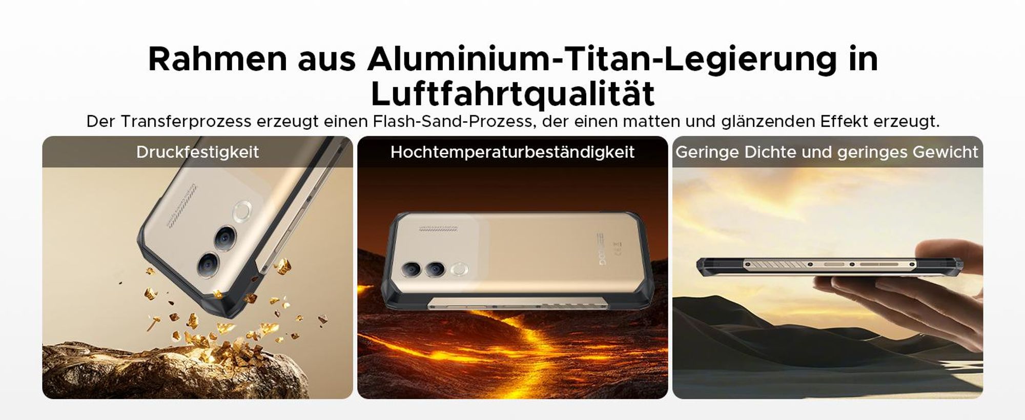 DOOGEE Blade20 Turbo Smartphone Handy, 5G, Android 15, 6,6" 90Hz, 10300mAh Akku, 33W, 8GB+256GB, 50MP, NFC, Fingerabdruck, ohne Vertrag