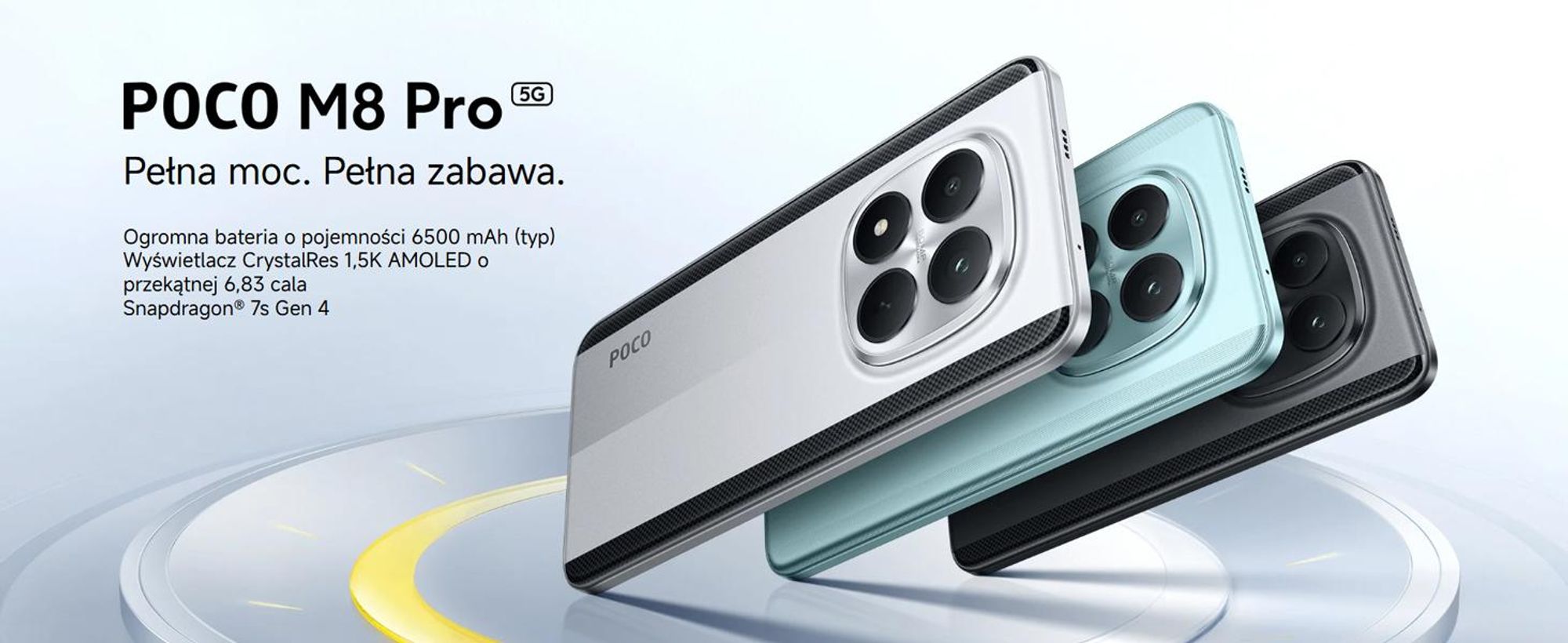 Xiaomi POCO M8 Pro 5G, 17,4 cm (6,83"), 2772 x 1280 pikseli, 12 GB, 512 GB, 50 MP, czarny