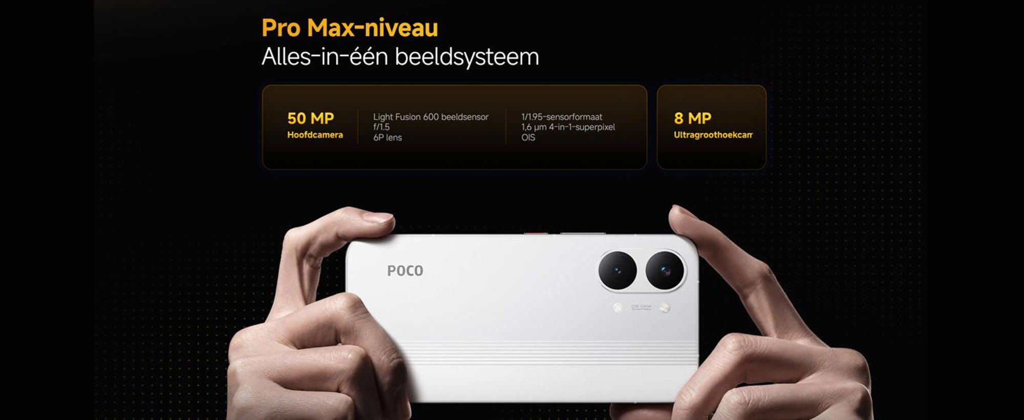 XIAOMI Poco X8 Pro Max 5G Smartphone, 12GB/512GB, 6,83" scherm, 8500mAh batterij, blauw + oplader