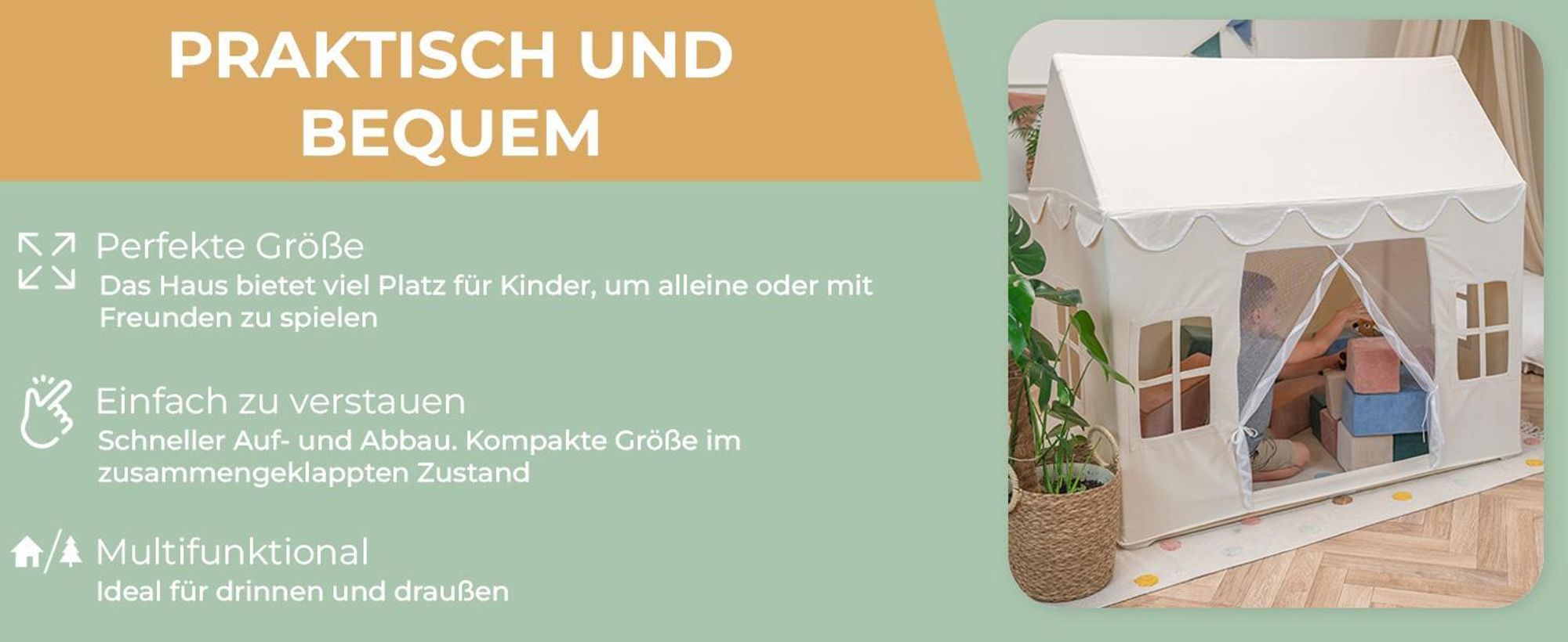 KiddyMoon Spielhaus Kinderzelt Für Kinder Kinderhaus Faltbares Design Kinder Spielzelt Indoor Kreativität Kuschelecke Kinderzelt Perfekt Für Drinnen Und Draußen Kinderzimmer 138X78x132cm