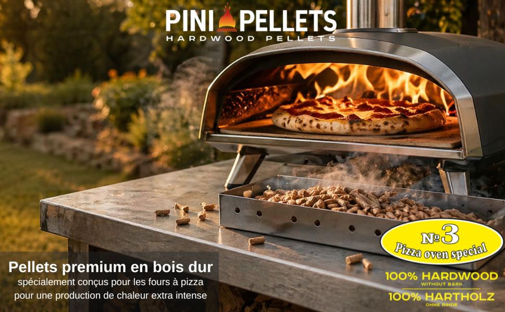 Pellets en bois dur pour une puissance thermique maximale