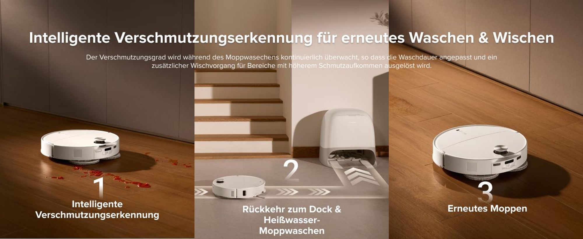 Roborock Qrevo CurvX Saugroboter mit Wischfunktion, 22.000Pa Saugkraft, 7,98 Ultra Slim, Dual Anti-Tangle-System, Reactive Al-Hinderniserkennung(Weiß)