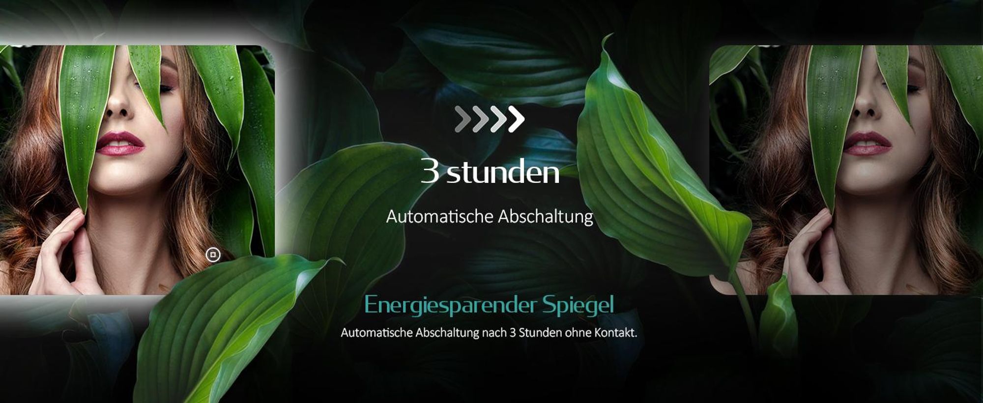EMKE LED Badspiegel 70x50cm mit Beleuchtung 3 Lichtfarbe kaltweiß Neutral Warmweiß Beschlagfrei Lichtspiegel Badezimmerspiegel mit Touchschalter