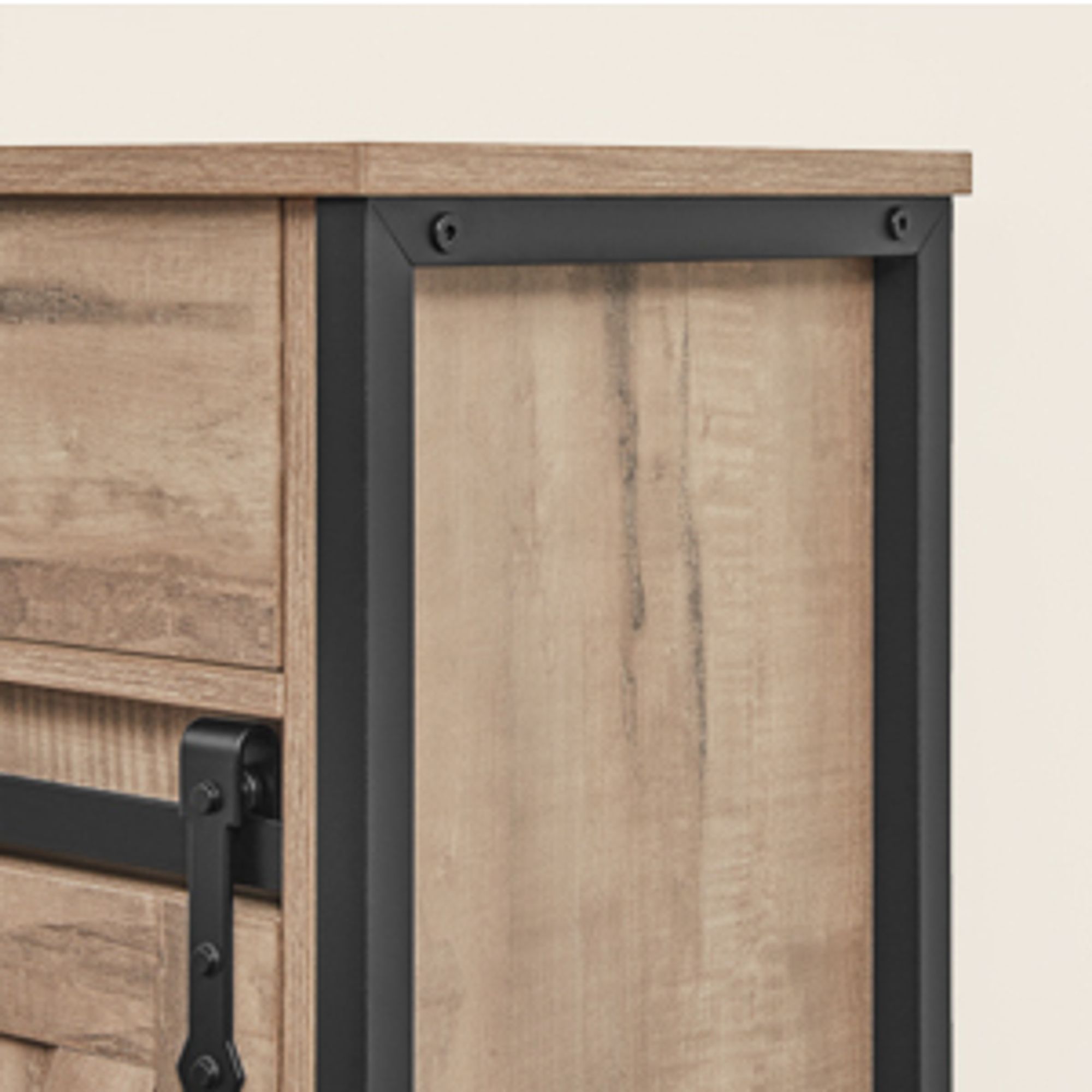 VASAGLE Sideboard Kommode, 70 x 30 x 80 cm, mit Schublade, mit Schiebetür