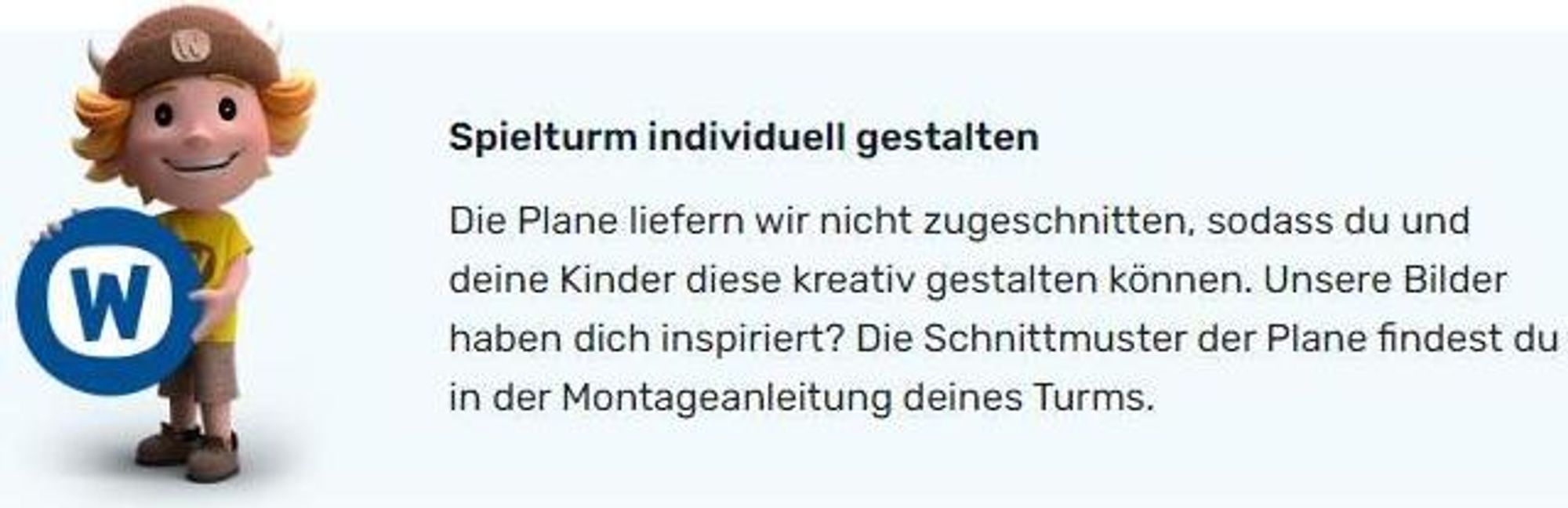 Klettergerüst Wickey Smart Queen mit Rutsche und Schaukel in Blau