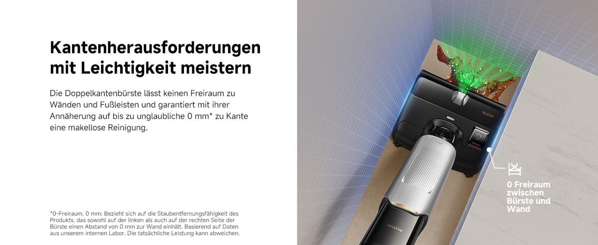 Mova X4 Plus Nass-Trocken-Sauger, 20.000 Pa Saugkraft, Auto-Reinigungslösung, Tangle-Free-Design, Selbstreinigung 100 °C, Push-In-Basisstation