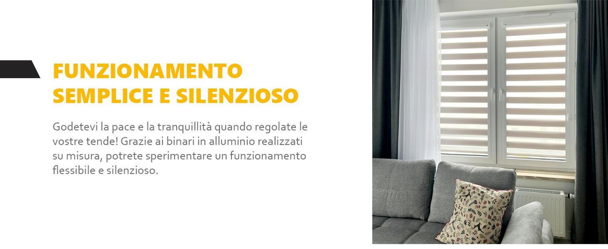 time4blinds - Tenda a Doppio Rullo senza Forature - Tende a Rullo Zebra - Bianco classico, 800x700, a Destra