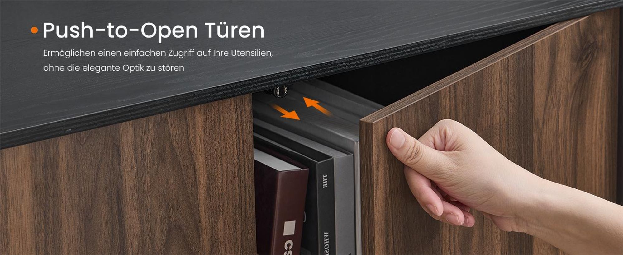 SONGMICS HOME Superschnelle werkzeuglose Montage, Sideboard mit Beleuchtung, 2er Set Aufbewahrungsschrank, TV-Schrank, Glasablage,Toolless-Technologie