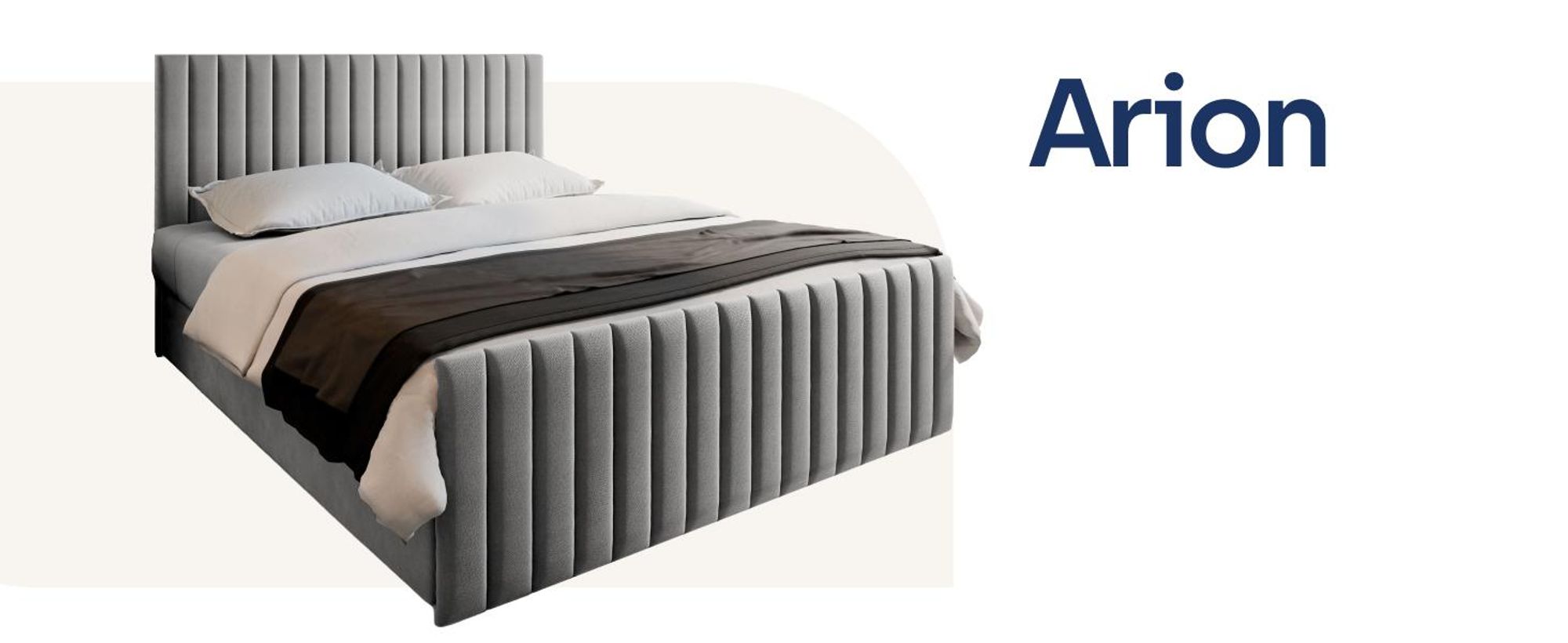 Boxspringbett ARION mit Bonell Matratze und Topper, Polsterbett mit Bettkästen