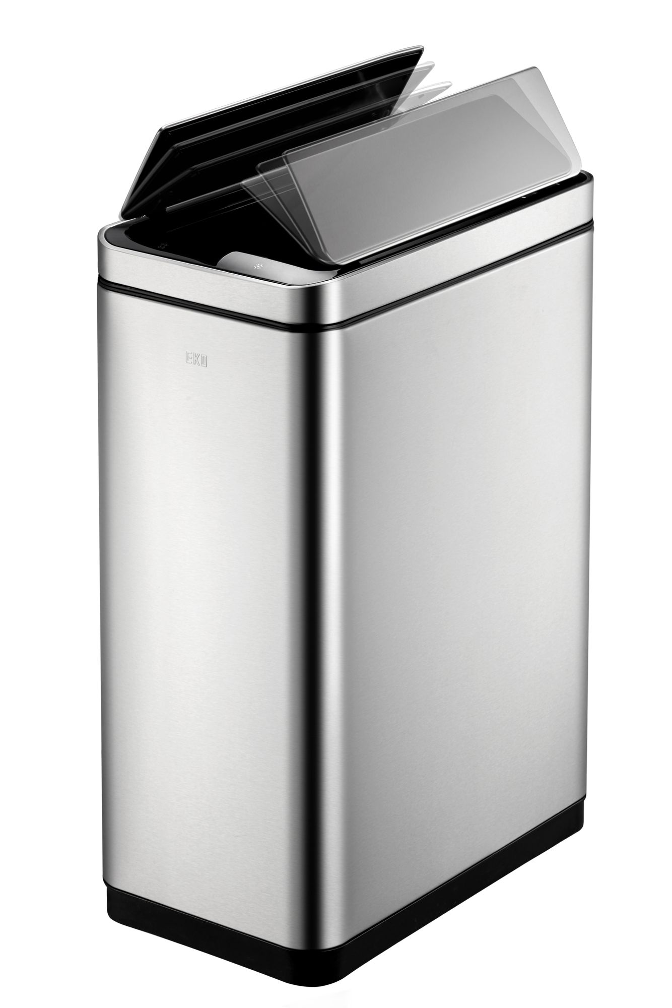 EKO - Deluxe Phantom Sensor Abfalleimer 45 Liter - Stainless steel Polypropylene  - Matt Edelstahl