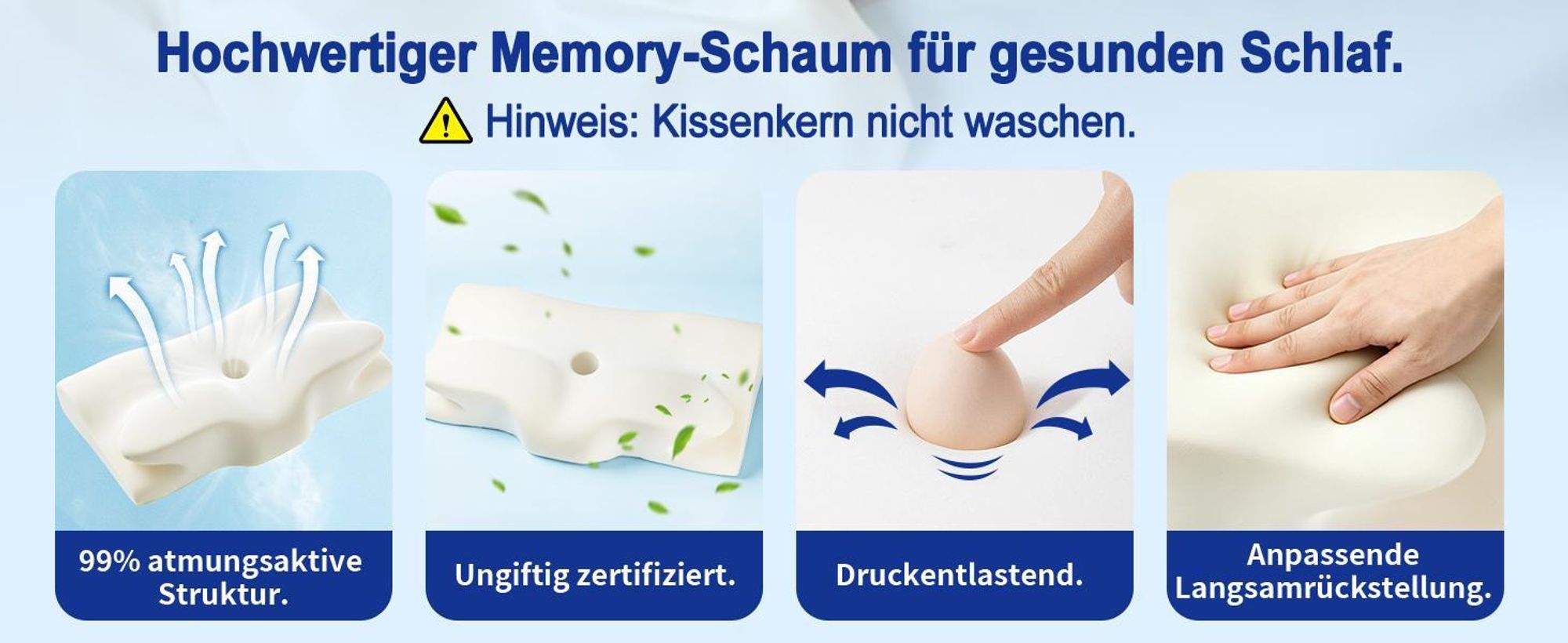Guter Schlaf beginnt mit einem guten Kissen