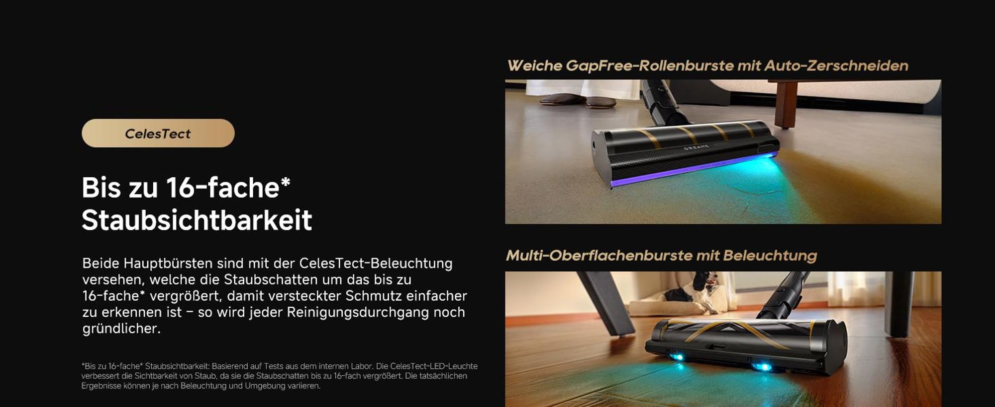 Dreame V20 Pro-A Kabelloser Stabstaubsauger,0 Kantenreinigung Handstaubsauger,Reinigung von Hartböden und Teppichen,210 AW, 90 Min,99,99% Filterung
