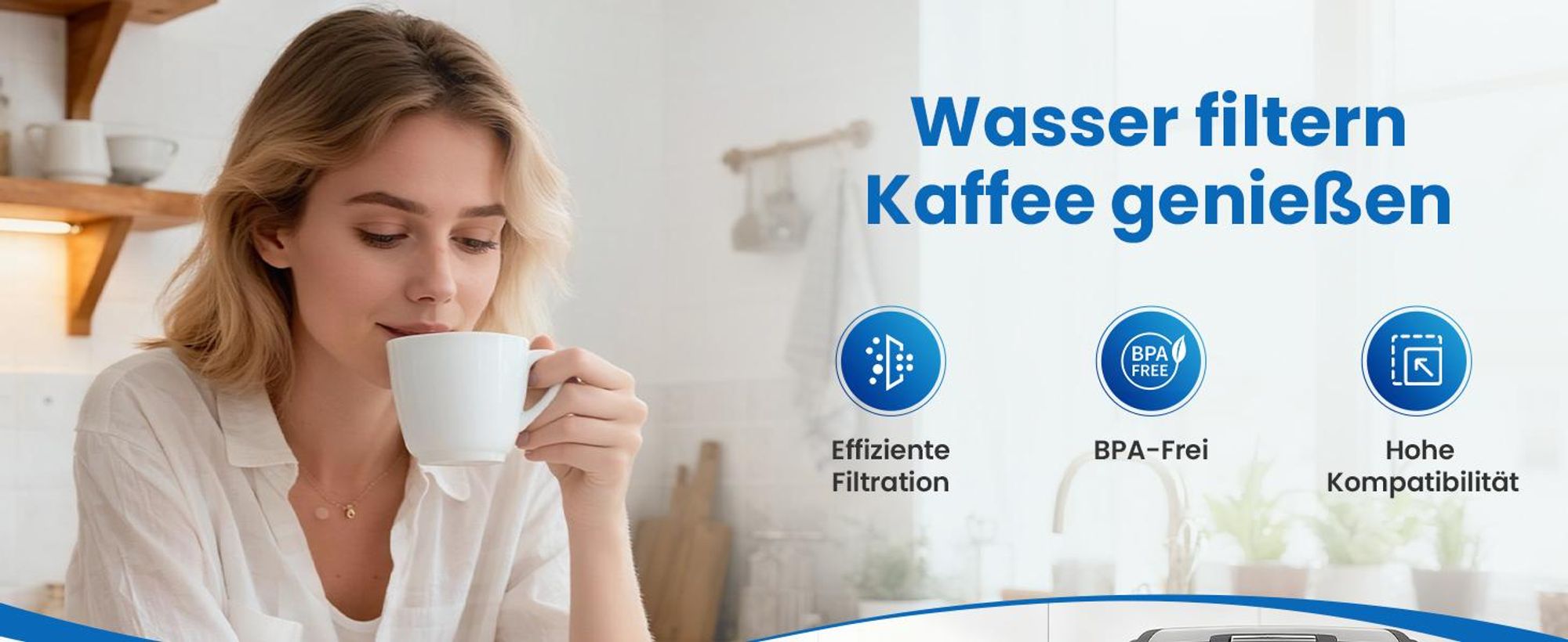 6er Pack Wasserfilter Kaffeevollautomat für Philips Aqua Clean CA6903/10 & CA6707/20, Kompatibel mit Saeco und Philips Aquaclean filter