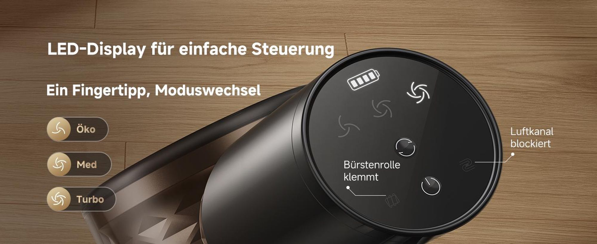 Dreame R10s Lite Handstaubsauger,75AW/25kPa Akku-Stammstaubsauger,Verlängerungsstange,Laufzeit,Ein-Klick-Entleerung,0-Tangle,45mins Laufzeit,LED,0.5L