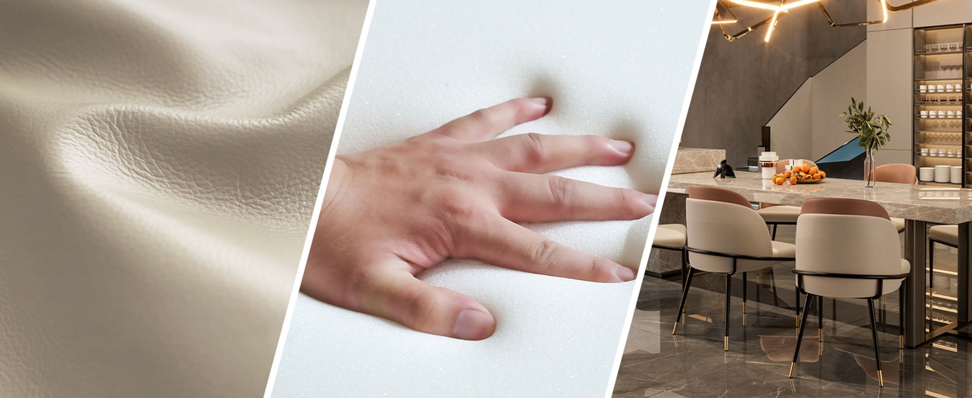 WISFOR 2er Set Esszimmerstühle Polsterstuhl Essstühle Mikrofaser-Silikonleder bis 150kg ergonomische Rückenlehne hochdichter Schaumstoff Küchenstuhl