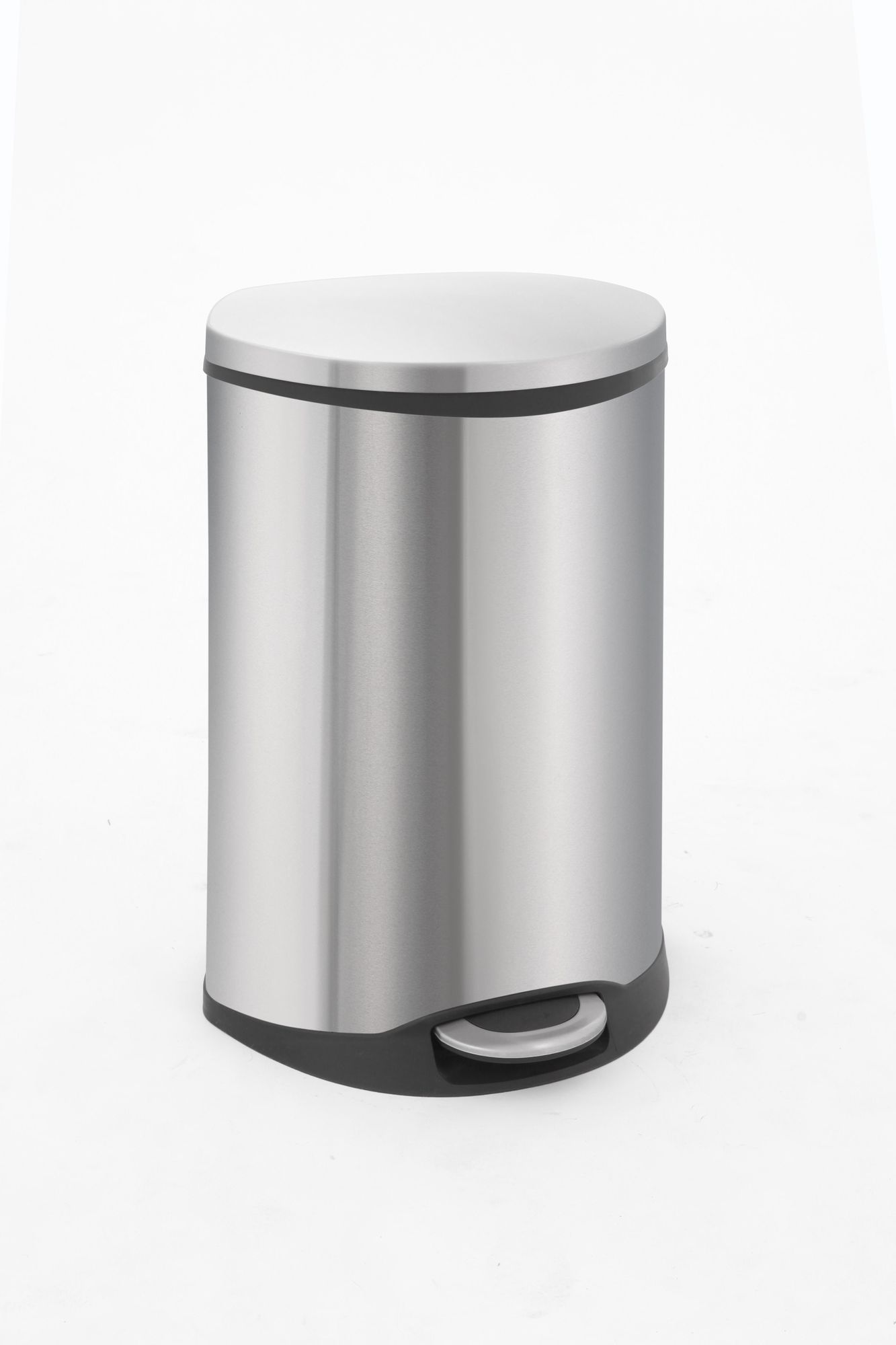 EKO - Cestino a pedale Shell Bin 50 litri - Acciaio inox Plastica - Acciaio inox opaco