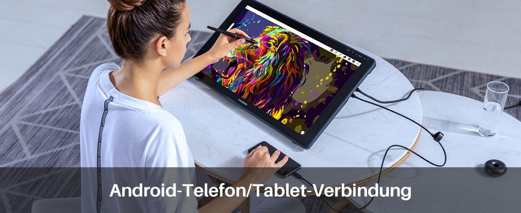 Grafiktablett Huion Kamvas 22 Plus