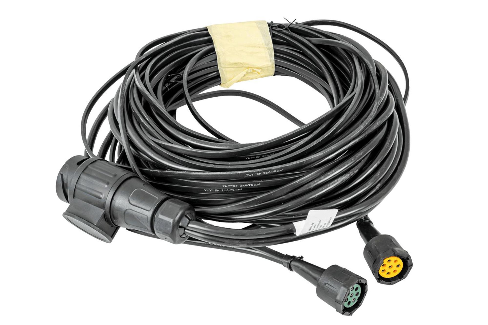 MANTES Anhänger Elektroinstallation 8 m 13-Pin Stecker Bajonett 2x 8-Pin 0,75 mm2 12 V Kabelsatz für PKW-Anhänger mit Bajonettanschluss