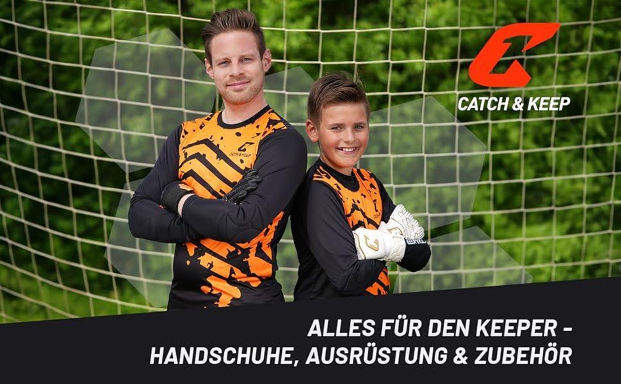 CATCH & KEEP Pro 3.0 torwarthandschuhe kinder - kinder torwarthandschuhe mit Fingerschutz&Griff für festen|torwarthandschuhe junior in Größen 3 bis 7