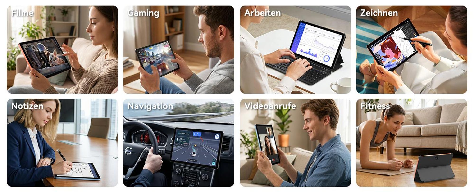 Blackview ZENO 5 Tablet 11", 4G SIM, 90Hz IPS-Display, 32(8+24) GB+128GB, 8300mAh Akku, 6.8mm, 573g, Schnellladung, OTG, GPS, inkl. Stylus & Tastatur