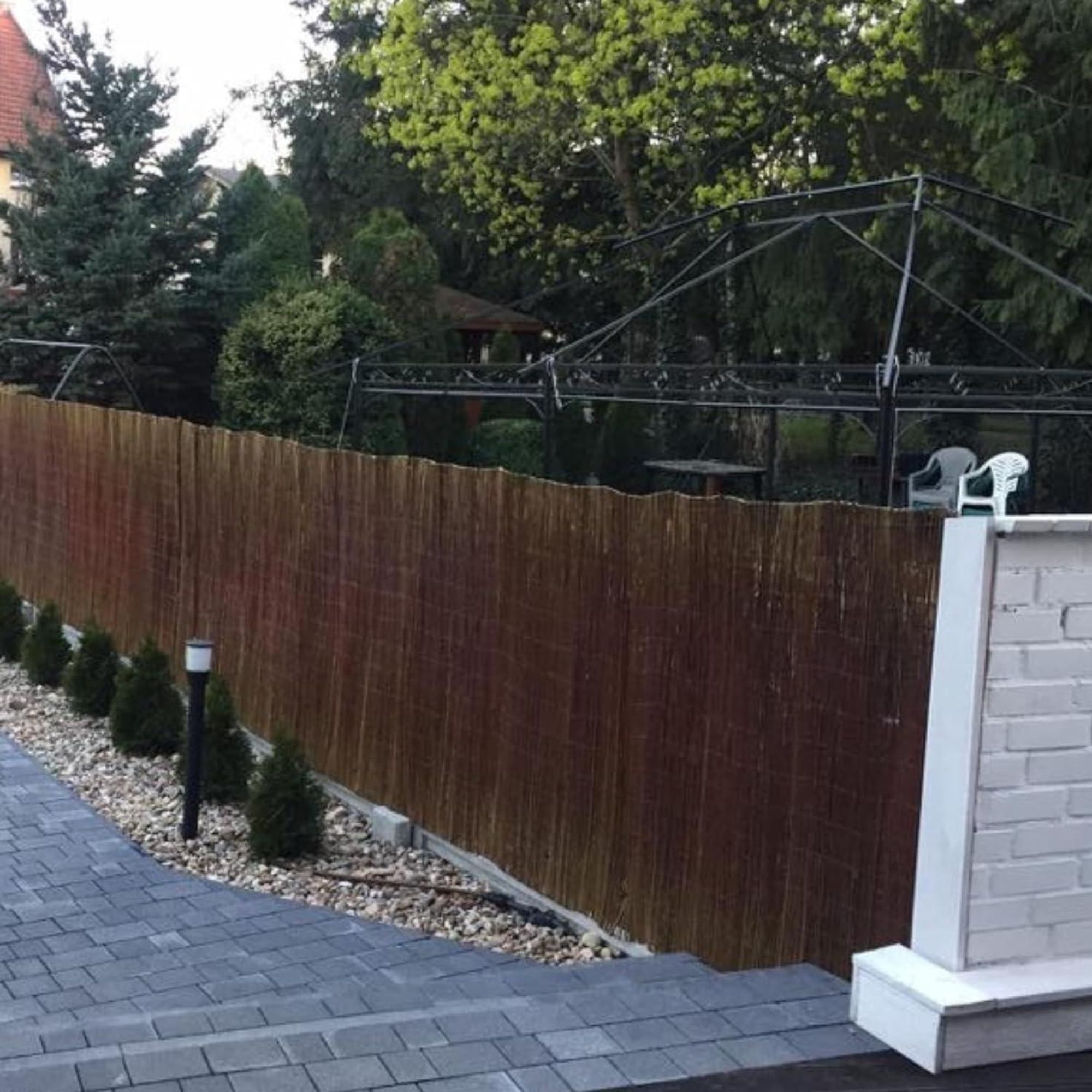 FOR THE GARDEN Stuoia in Salice 200x300 cm – Recinzione Naturale, Frangivento e Frangisole per Balcone e Giardino