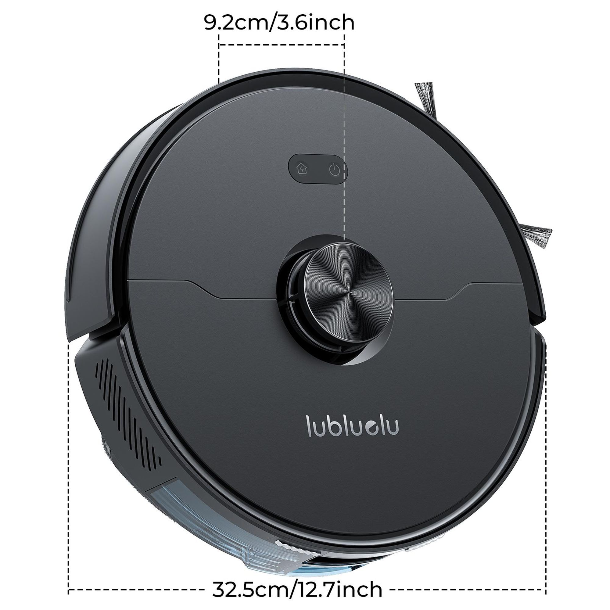 Lubluelu L15, Beutellos, Schwarz, Rund, 0,25 l, Ladend, 65 dB