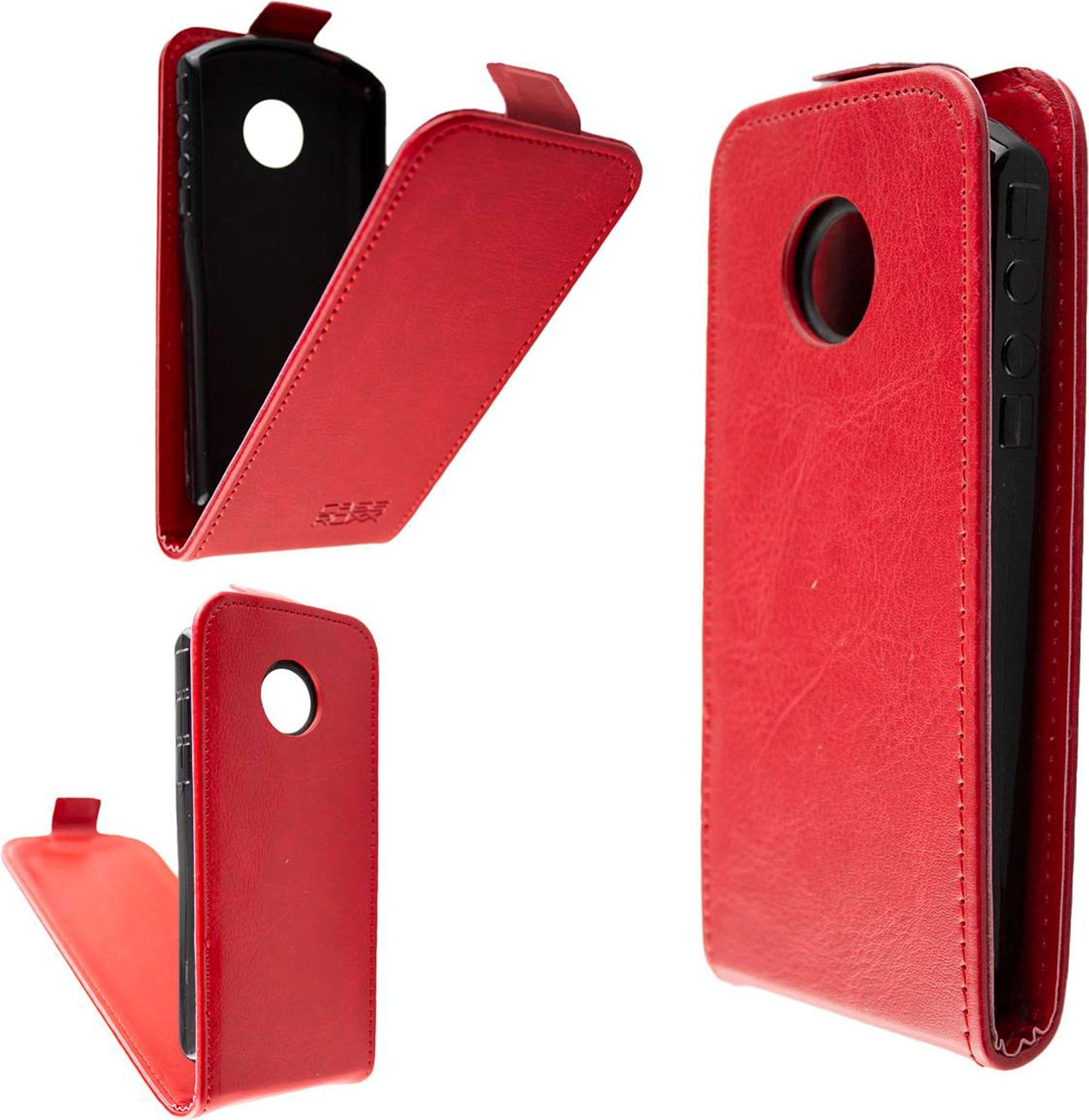 caseroxx Schutz Tasche Hülle Flip Cover kompatibel mit Emporia Simplicity (V27), Smartphone Tasche Flip Cover in rot Bild 1