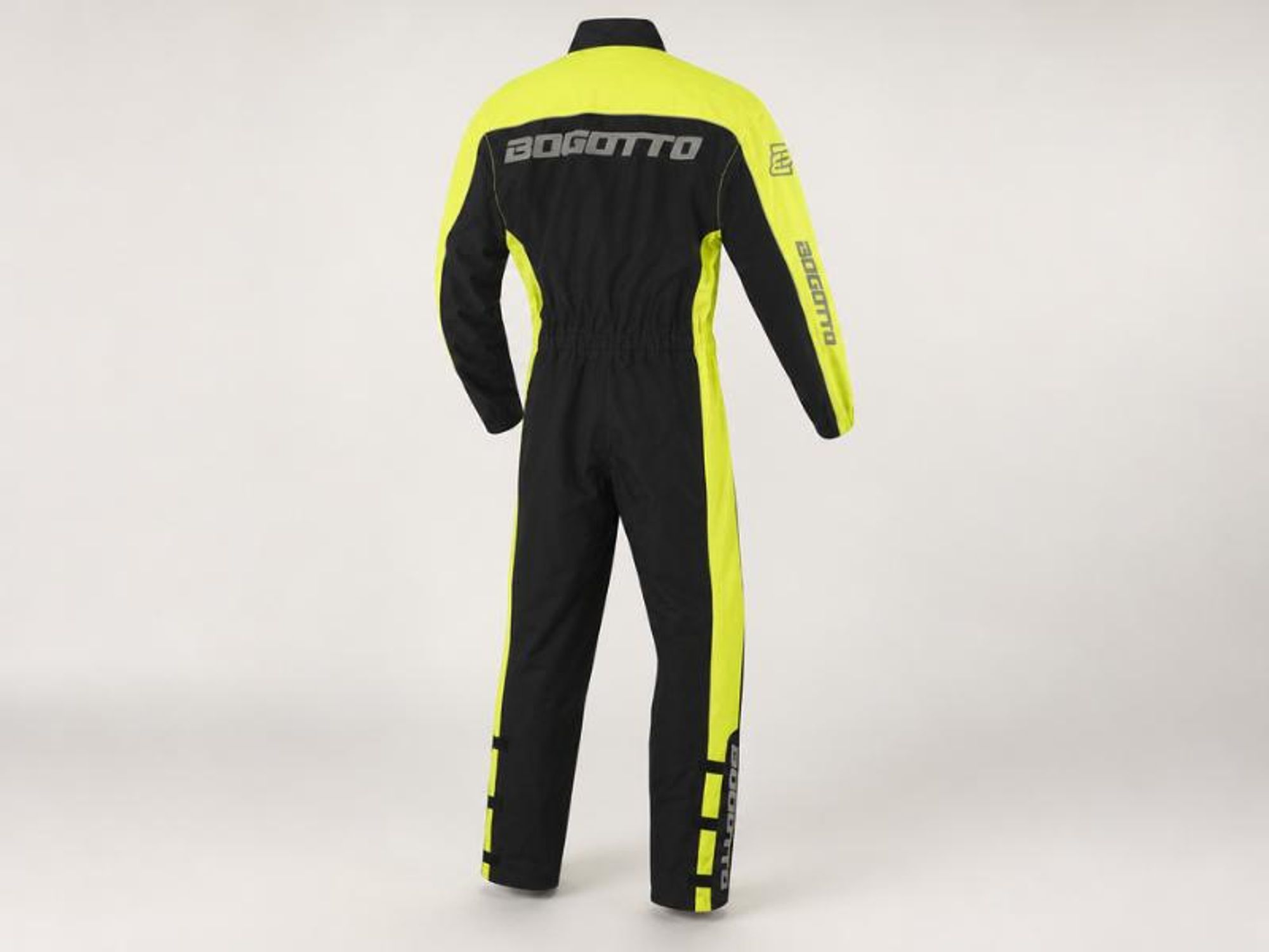Bogotto Rain 1-Teiler Motorrad Regenkombi, schwarz/grau, L