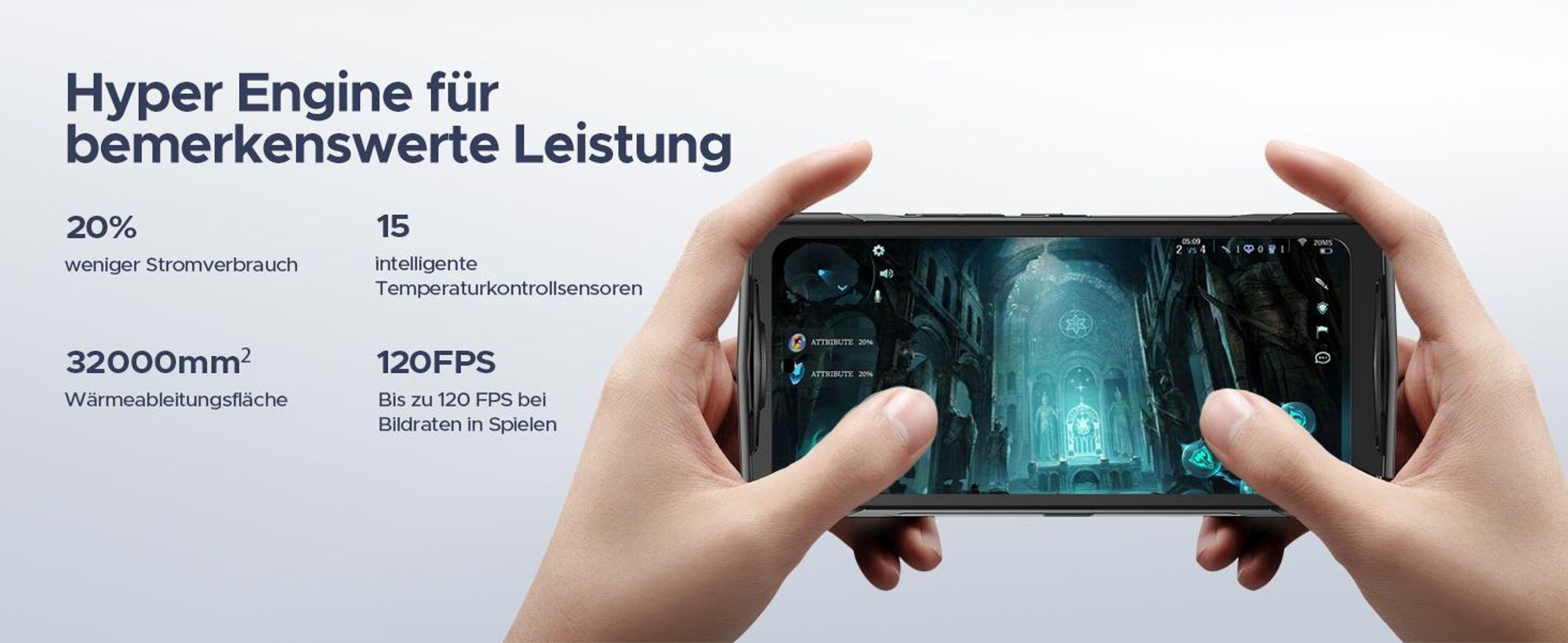 DOOGEE V40 Outdoor Handy Ohne Vertrag 5G - MediaTek Dimensity 7300 Android 14 Handy, 32GB RAM + 512GB ROM Outdoor Smartphone, Rugged Baustellenhandy